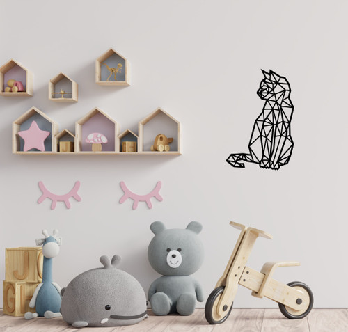 Lasercut Acrylic Wall Art - Kitty