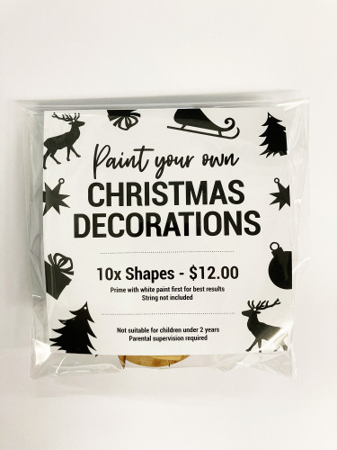 Paint your own Christmas Decorations