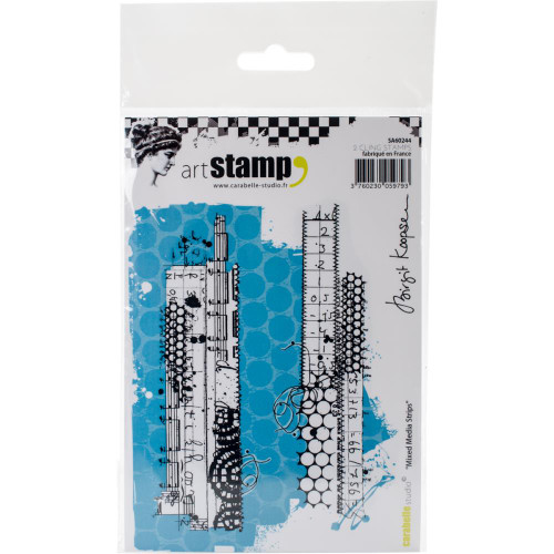 Carabelle Studio Cling Stamp - Mixed Media Strips