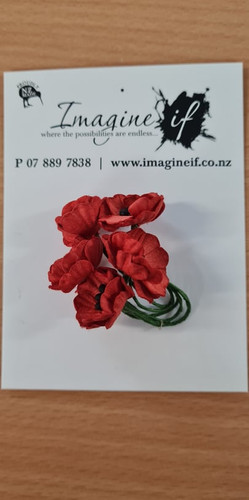 Imagine If Paper Flowers Red Poppies