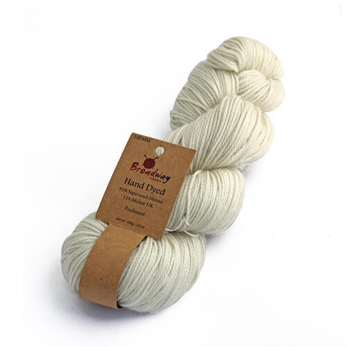 Hand Dyed 100% Merino DK Natural Undyed