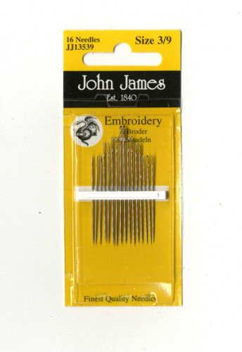 John James Embroidery 3/9 Pack of 16