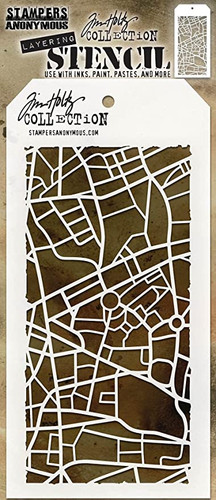 Tim Holtz Stampers Anonymous - Metropolis Stencil