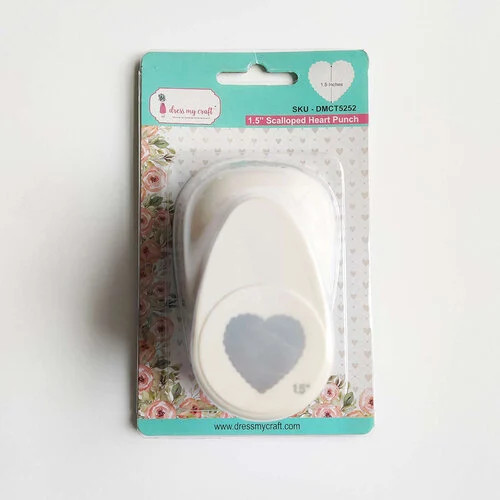 DMC 1.5 inch Scalloped Heart Punch