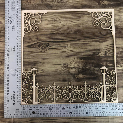 Ornate Fence Overlay -Chipboard