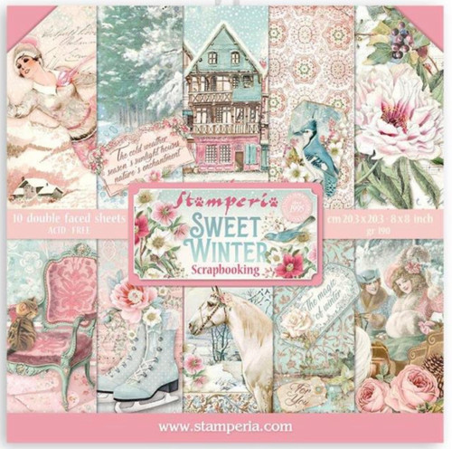 Stamperia Sweet Winter Scrapbooking Pad 12x12