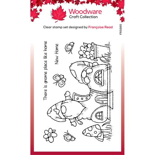 Woodware Craft Collection clear stamp set- Gnome Shoe