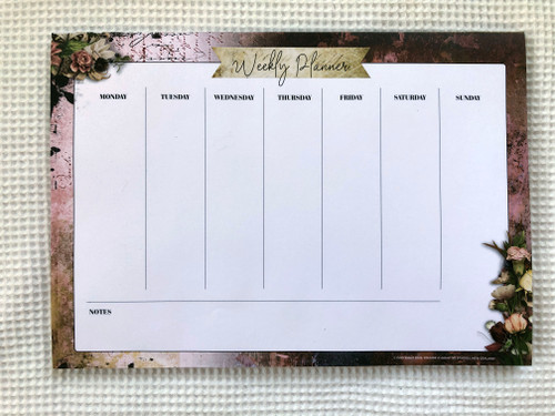 Classic Elegance A4 Weekly Planner Landscape