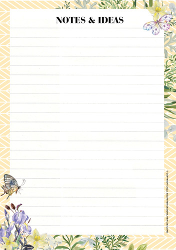 Wild Floral A5 Notepad