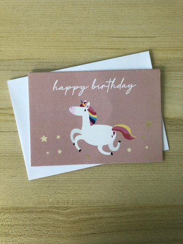 Happy Birthday Unicorn Card