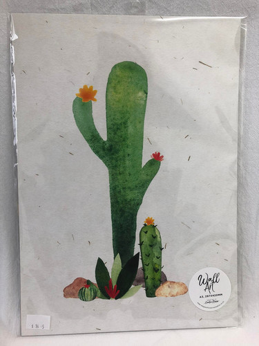 Cactus Wall Art 1/ A3