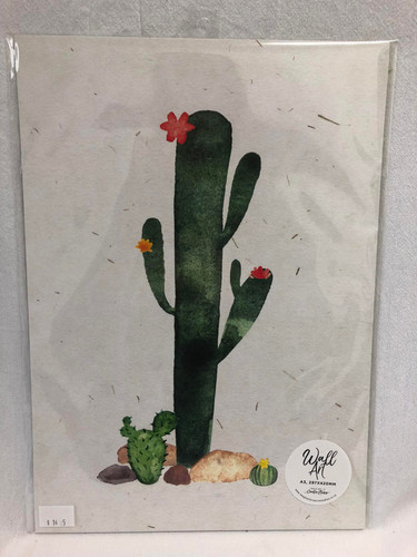 Cactus Wall Art 2/ A3