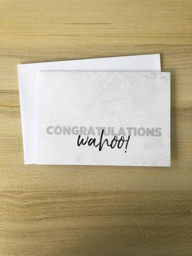 Congratulations Wahoo Card