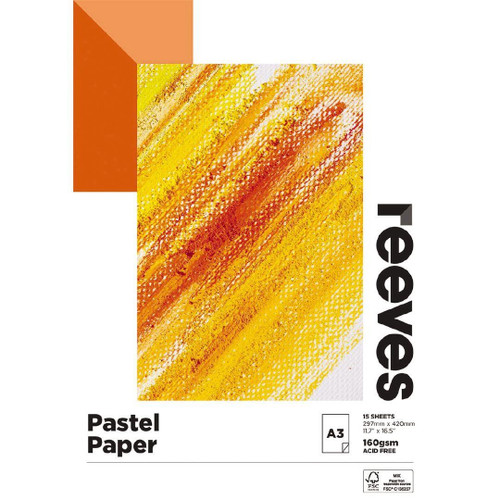 Pastel Paper Reeves A4 Paper Pad 160G 15 Sheets