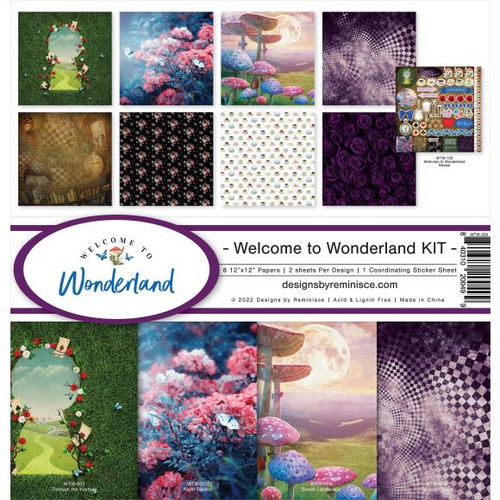 Designs by Reminisce Welcome To Wonderland  Scrapbooking Paper Pad 12 x 12