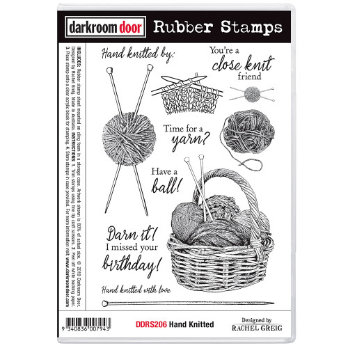 Darkroom door Rubber stamps- Hand Knitted