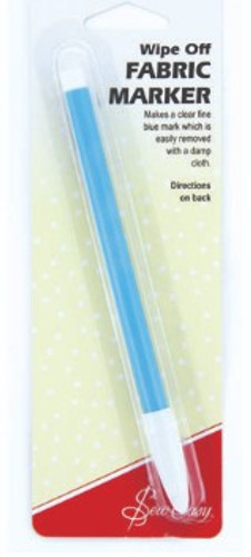 Trendy Trims Wipe off Fabric Marker
Marks a clear fine blue mark which is easily removed with a damp cloth.