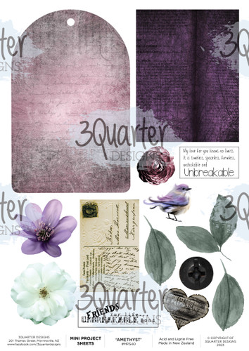 3Quarter Designs Amethyst - Mini Project Sheet