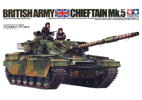 Tamiya - 1/35 British Army Chieftain Mk.V Tank Mk.5 WWII Plastic Model Kit