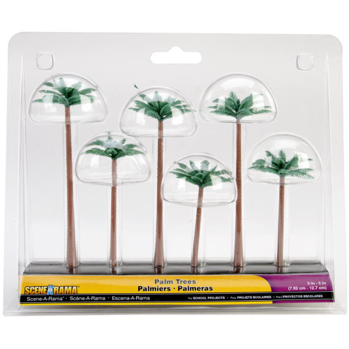 SceneARama  Palm Trees 3" To 5" 5/Pkg