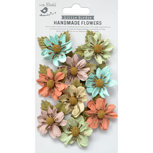 Little Birdie Wendy Paper Flowers 9/Pkg Wendy Woodland Stories