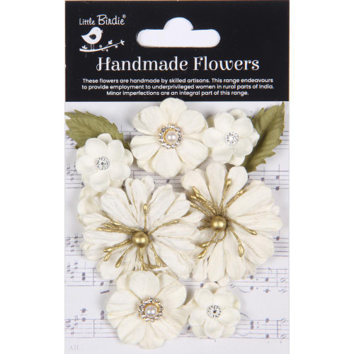 Little Birdie Paper Flowers Liora Ivory Pearl