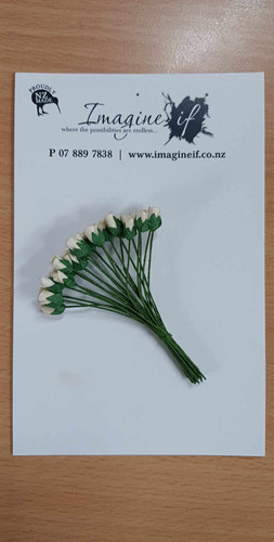 Imagine If Paper Flowers Pastel Buds - Cream