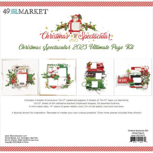 49 And Market Christmas Spectacular 2023 Collection Ultimate Kit 12"X12"