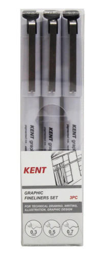 Kent Graphic Fineliner Pens