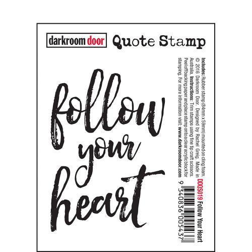 Darkroom Door Quote Stamp - FollowYourHeart