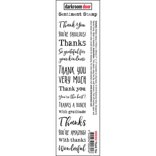 Darkroom Door Sentiment Stamp - Thank You