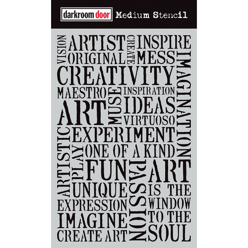 Darkroom Door Medium Stencil - Creativity