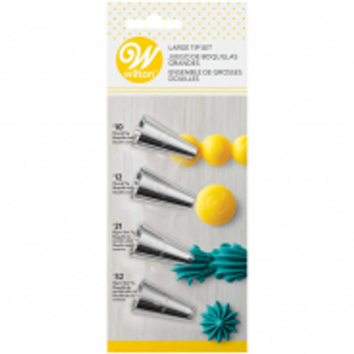 Wilton Large Icing Tip Set 4pc