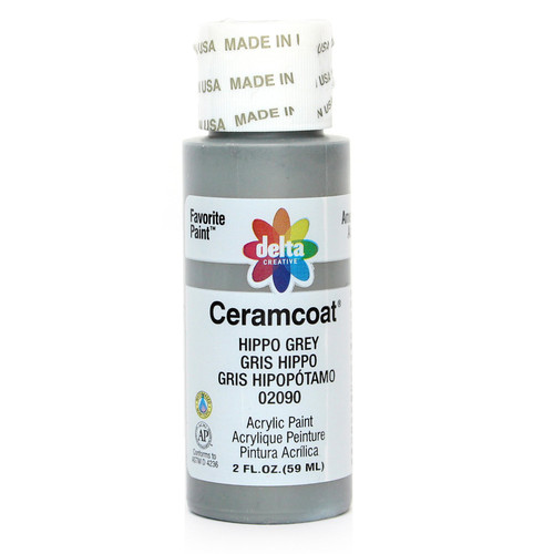Delta Creative Ceramcoat Acrylic Paint - Hippo Grey 2oz