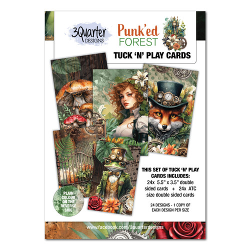 3Quarter Designs Punk'ed Forest Tuck 'n' Play Cards