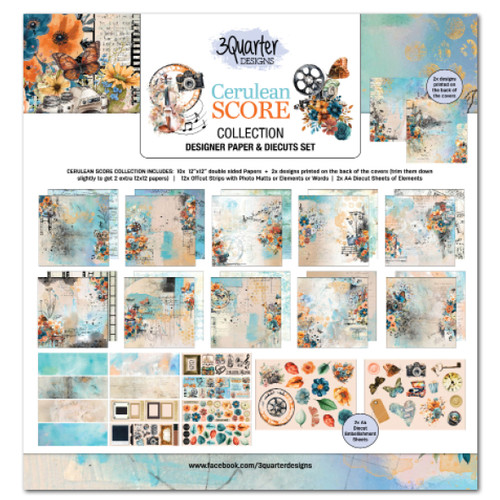 3Quarter Designs Cerulean Score Collection