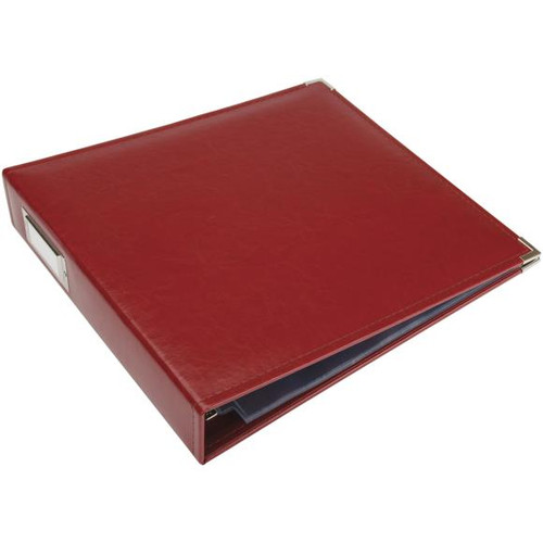 We R Classic Leather D-Ring Album 12X12 Red