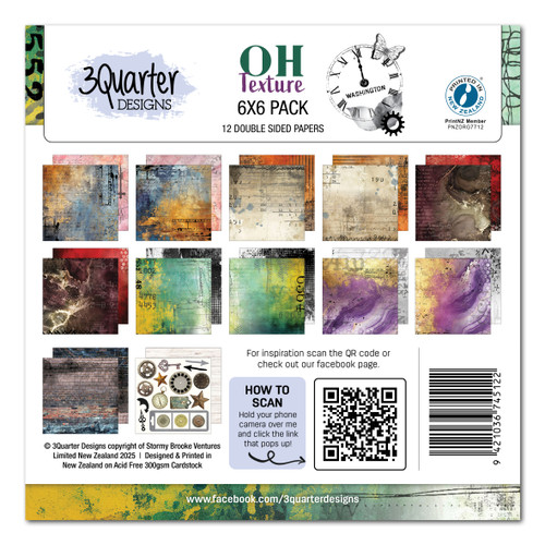 3Quarter Designs Oh Texture 6x6 Collection