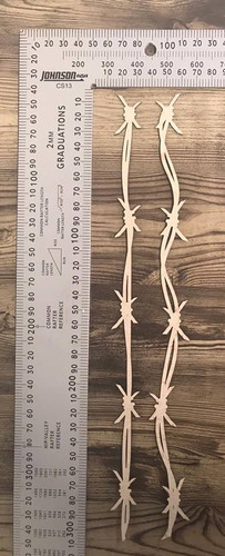 Barbed Wire Strips -Chipboard