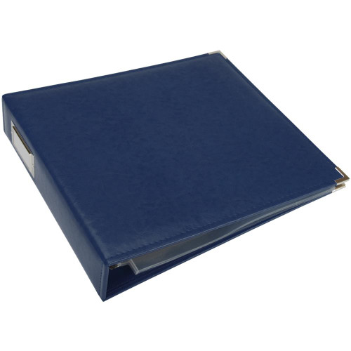 We R Memory Keepers Scrapbooking Leather Album Cobalt 12 x 12