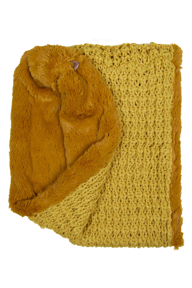 Women's Fuzzy Knit Infinity Scarf — infinity scarf photo 3