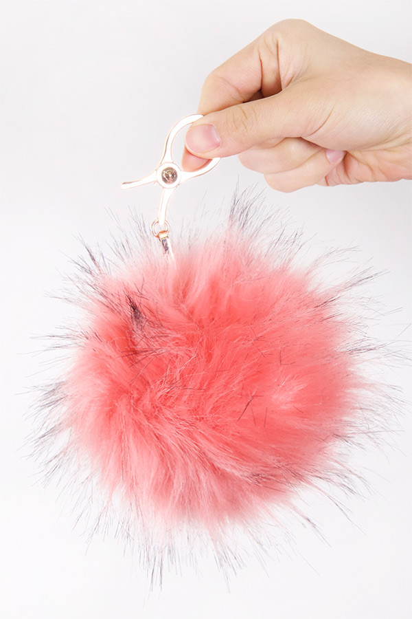Fur Ball Keychain Bag Charm by BURACQ