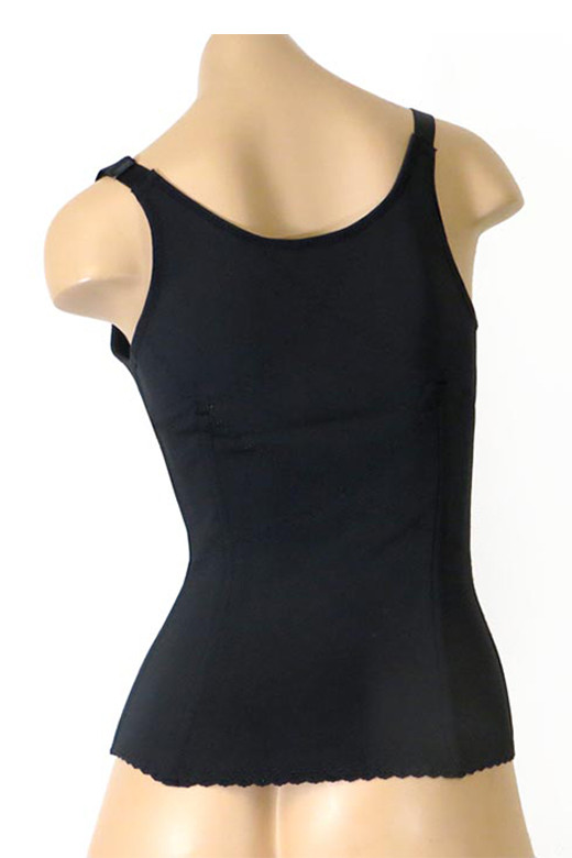 Women's Hook and Eye Waist Trainer Vest – Style 65136 — waist cincher photo 2