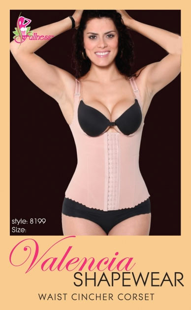Women's Hook and Eye Waist Trainer Vest – Style 8199 — waist cincher photo 3