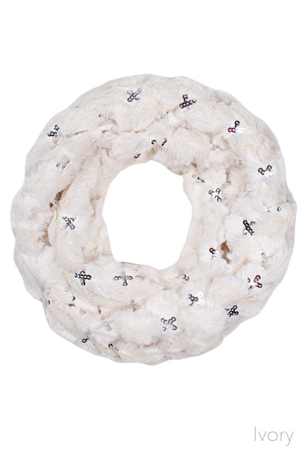 Women's Floral Lace Infinity Scarf — infinity scarf photo 4