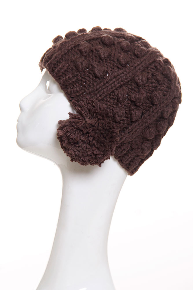 Women's Chunky Knit Trapper Beanie with Ear Flaps — beanie photo 6