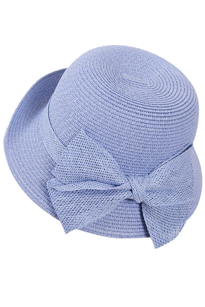 Women's Bow Cloche Hat – Black — hat photo 2