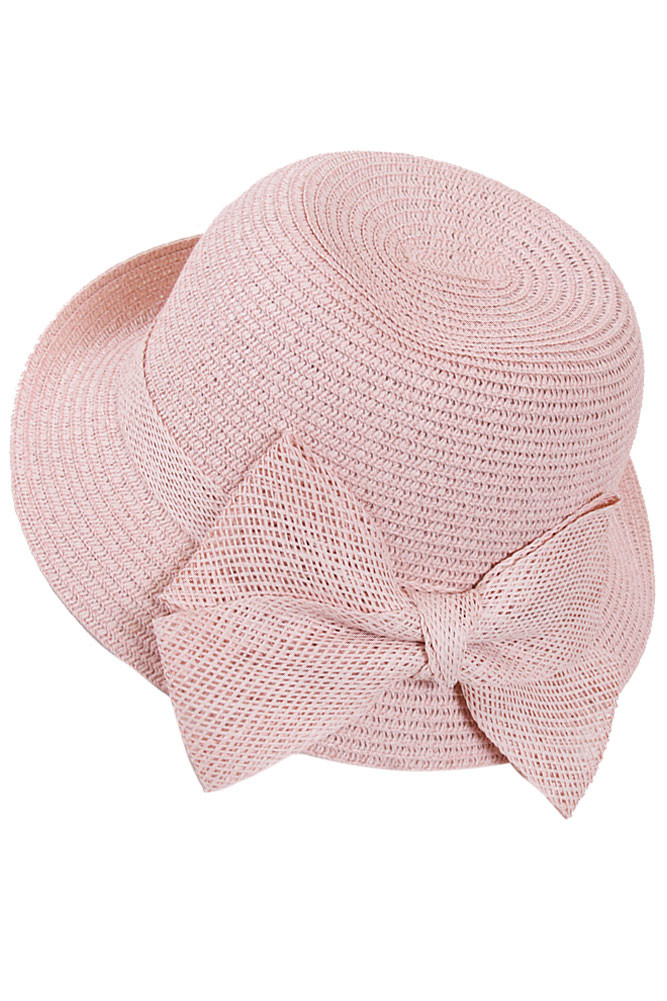 Women's Bow Cloche Hat – Black — hat photo 4
