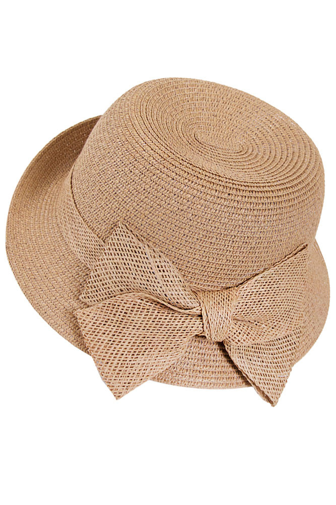 Women's Bow Cloche Hat – Black — hat photo 6