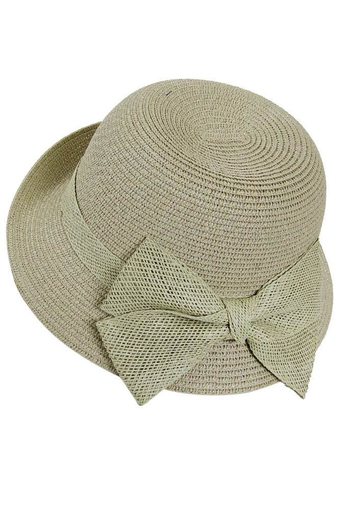 Women's Bow Cloche Hat – Black — hat photo 7